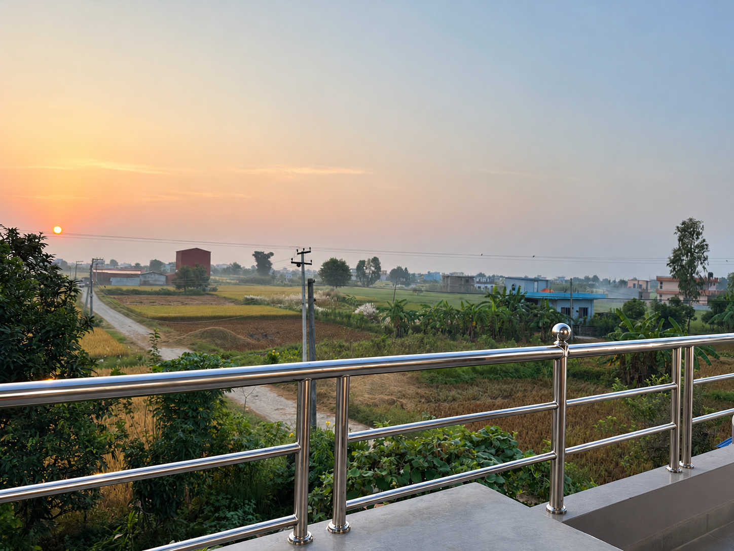 Greenkunja Guesthouse – Early morning, from the terrace